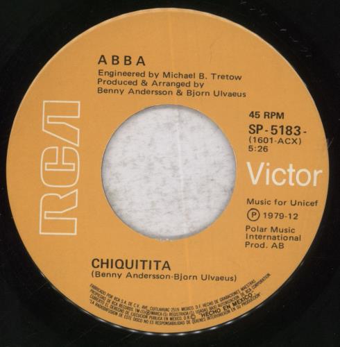 Abba Chiquitita 7" vinyl single (7 inch record / 45) Mexican ABB07CH83079