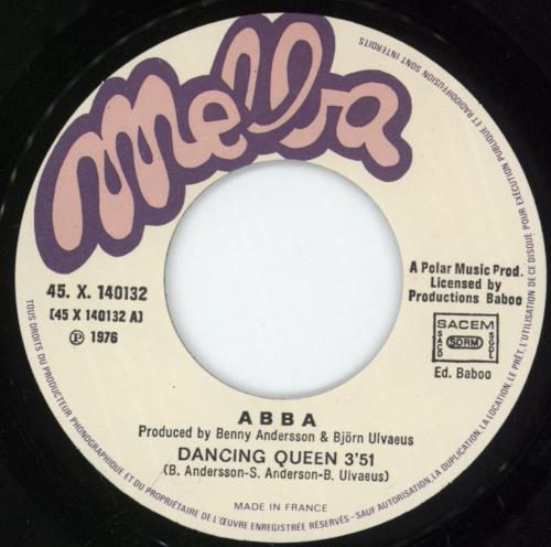 Abba Dancing Queen 7" vinyl single (7 inch record / 45) French ABB07DA02101