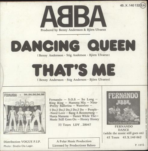 Abba Dancing Queen 7" vinyl single (7 inch record / 45) French ABB07DA02101