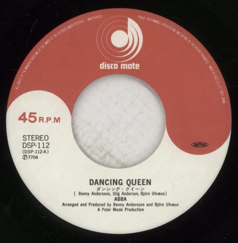 Abba Dancing Queen 7" vinyl single (7 inch record / 45) Japanese ABB07DA59274