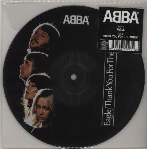 Abba Eagle / Thank You For The Music 7" vinyl picture disc (7 inch picture disc single) Dutch ABB7PEA686866