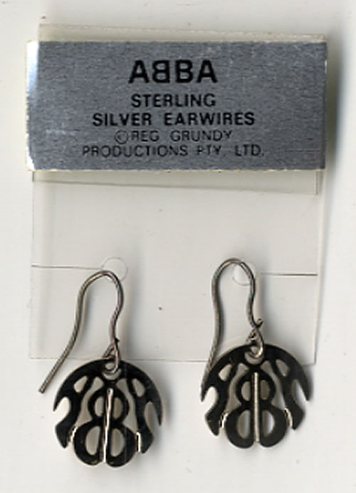 Abba Earrings - silver memorabilia UK ABBMMEA479455