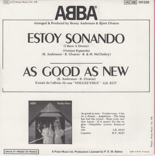 Abba Estoy So�ando (I Have A Dream) 7" vinyl single (7 inch record / 45) French ABB07ES12717
