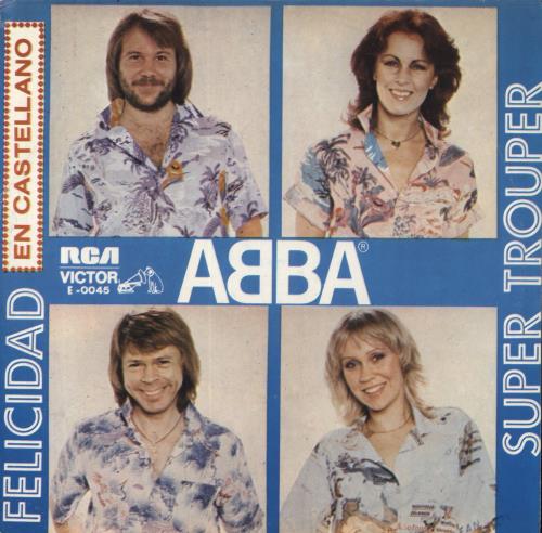 Abba Felicidad (En Castellano) 7" vinyl single (7 inch record / 45) Argentinean ABB07FE224014
