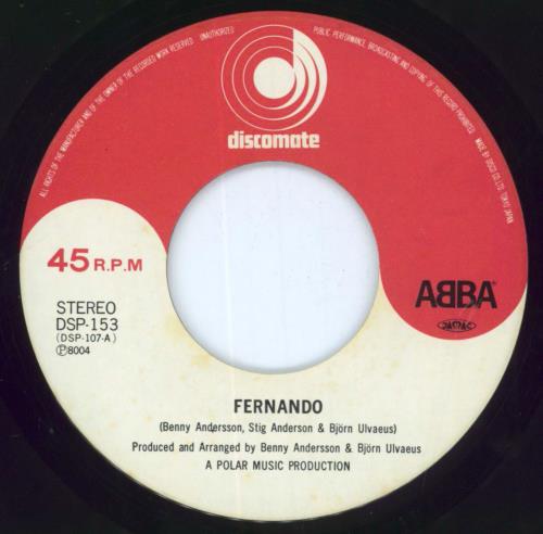 Abba Fernando 7" vinyl single (7 inch record / 45) Japanese ABB07FE246096