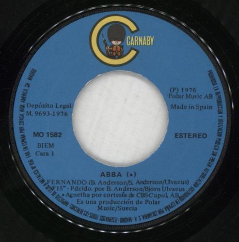 Abba Fernando 7" vinyl single (7 inch record / 45) Spanish ABB07FE443166