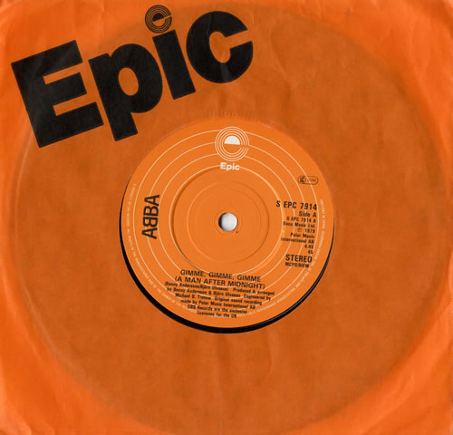 Abba Gimme, Gimme, Gimme [A Man After Midnight] 7" vinyl single (7 inch record / 45) UK ABB07GI02089