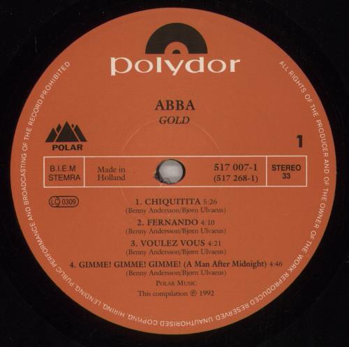 Abba Gold 2-LP vinyl record set (Double LP Album) Dutch ABB2LGO252745
