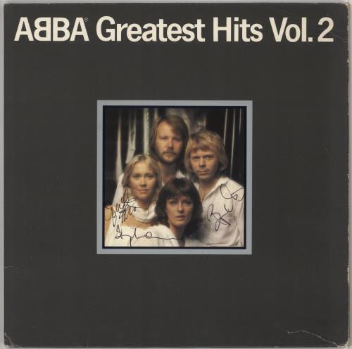 Abba Greatest Hits Vol. 2 - Fully Autographed vinyl LP album (LP record) Dutch ABBLPGR723046