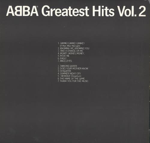 Abba Greatest Hits Volume 2 vinyl LP album (LP record) Japanese ABBLPGR231056