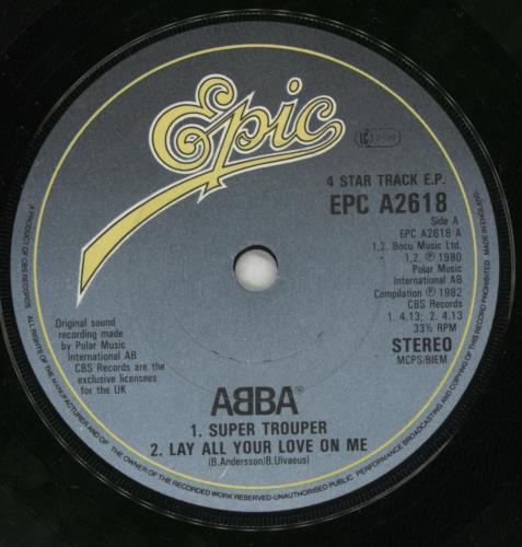 Abba Greatest Original Hits EP 7" vinyl single (7 inch record / 45) UK ABB07GR32819