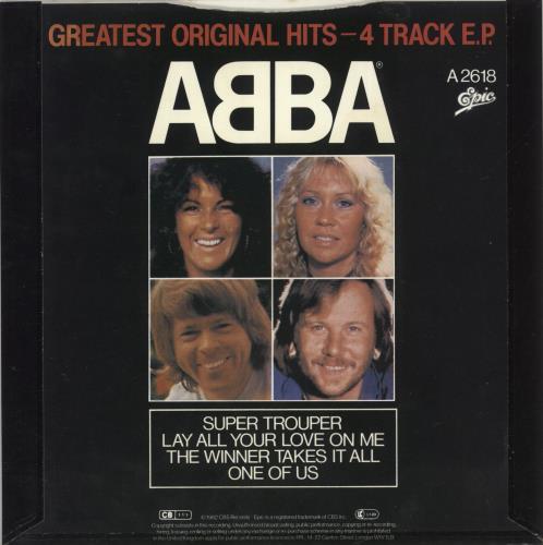 Abba Greatest Original Hits EP 7" vinyl single (7 inch record / 45) UK ABB07GR32819
