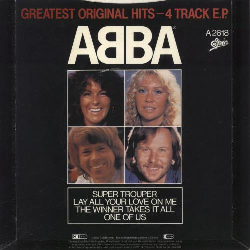 Abba Greatest Original Hits EP 7" vinyl single (7 inch record / 45) UK ABB07GR847409