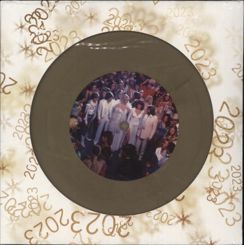 Abba Happy New Year - Gold Vinyl 7" vinyl single (7 inch record / 45) UK ABB07HA882358