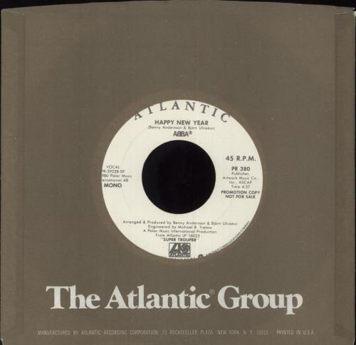 Abba Happy New Year 7" vinyl single (7 inch record / 45) US ABB07HA67945