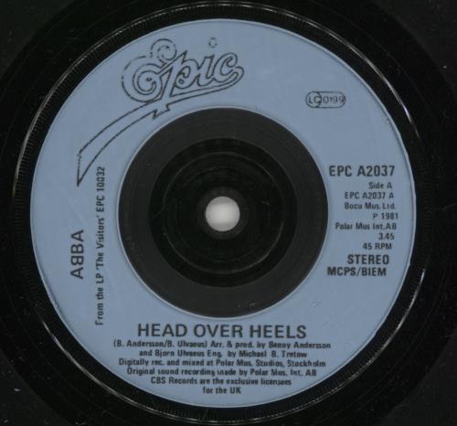 Abba Head Over Heels 7" vinyl single (7 inch record / 45) UK ABB07HE42475