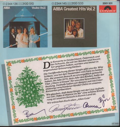 Abba I Have A Dream 7" vinyl single (7 inch record / 45) German ABB07IH56449