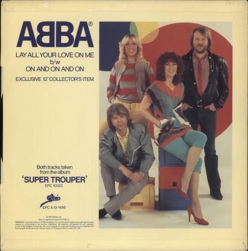 Abba Lay All Your Love On Me 12" vinyl single (12 inch record / Maxi-single) UK ABB12LA14240
