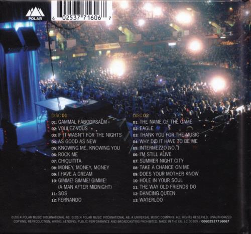 Abba Live At Wembley Arena 2 CD album set (Double CD) UK ABB2CLI652040