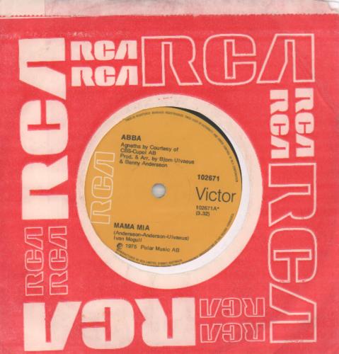 Abba Mama Mia 7" vinyl single (7 inch record / 45) Australian ABB07MA655288