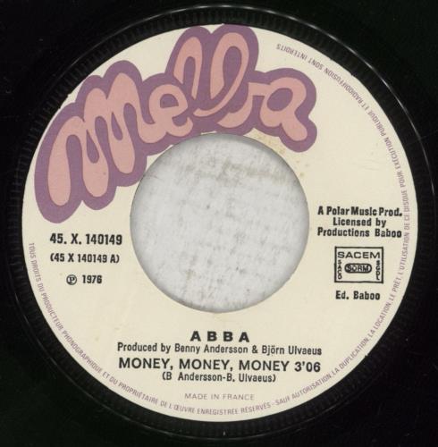 Abba Money, Money, Money 7" vinyl single (7 inch record / 45) French ABB07MO63172