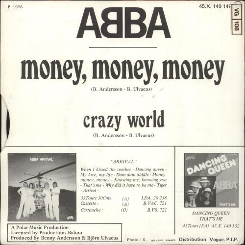 Abba Money, Money, Money 7" vinyl single (7 inch record / 45) French ABB07MO63172