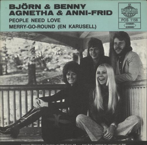 Abba People Need Love 7" vinyl single (7 inch record / 45) Swedish ABB07PE877708