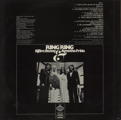 Abba Ring Ring - VG vinyl LP album (LP record) Swedish ABBLPRI754791
