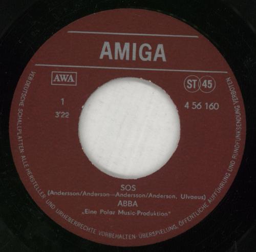 Abba S.O.S. 7" vinyl single (7 inch record / 45) German ABB07SO181916