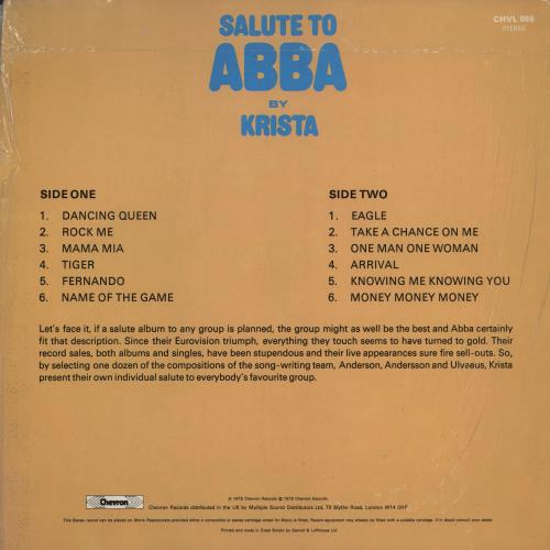 Abba Salute To Abba vinyl LP album (LP record) UK ABBLPSA447628