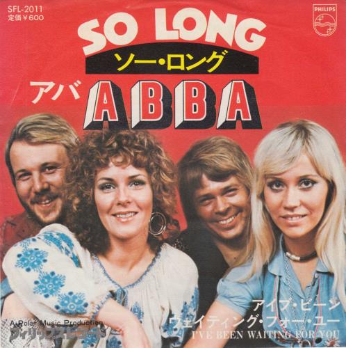 Abba So Long - EX 7" vinyl single (7 inch record / 45) Japanese ABB07SO186028