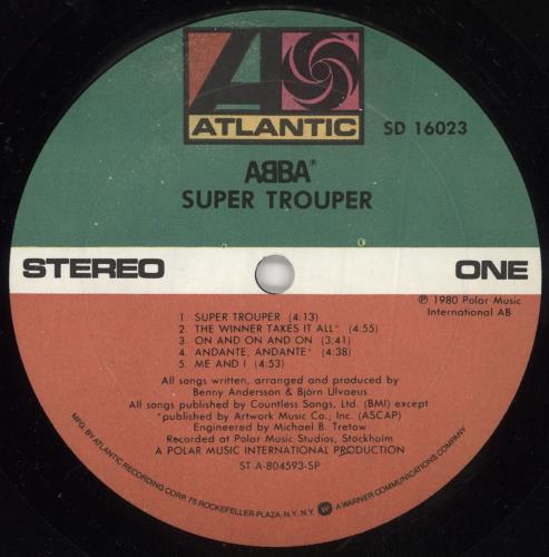Abba Super Trouper - shrink vinyl LP album (LP record) US ABBLPSU649967