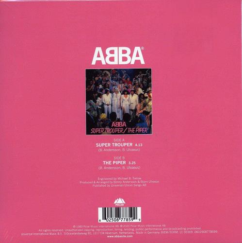 Abba Super Trouper- Sealed 7" vinyl picture disc (7 inch picture disc single) UK ABB7PSU755546