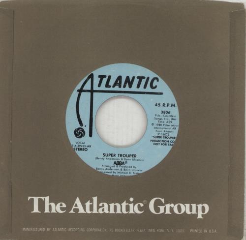 Abba Super Trouper 7" vinyl single (7 inch record / 45) US ABB07SU67987