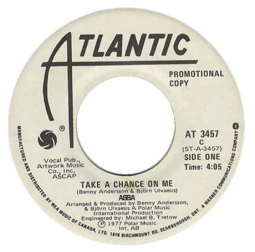 Abba Take A Chance On Me 7" vinyl single (7 inch record / 45) Canadian ABB07TA257002