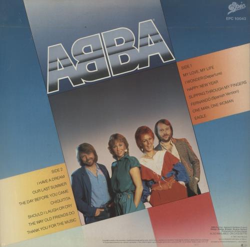 Abba Thank You For The Music: A Collection Of Love Songs - Sticker - Shrink vinyl LP album (LP record) UK ABBLPTH864668