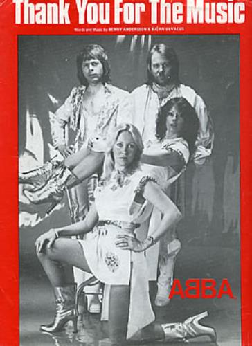 Abba Thank You For The Music sheet music UK ABBSMTH287514