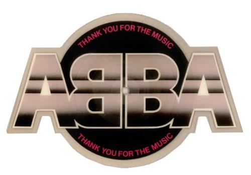 Abba Thank You For The Music shaped picture disc (picture disc vinyl record) UK ABBSHTH05726