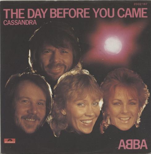 Abba The Day Before You Came 7" vinyl single (7 inch record / 45) German ABB07TH695486