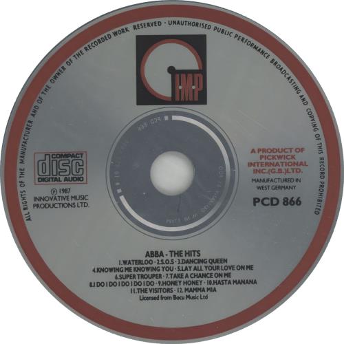 Abba The Hits CD album (CDLP) UK ABBCDTH653316