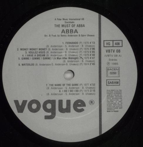 Abba The Must Of ABBA vinyl LP album (LP record) French ABBLPTH877958