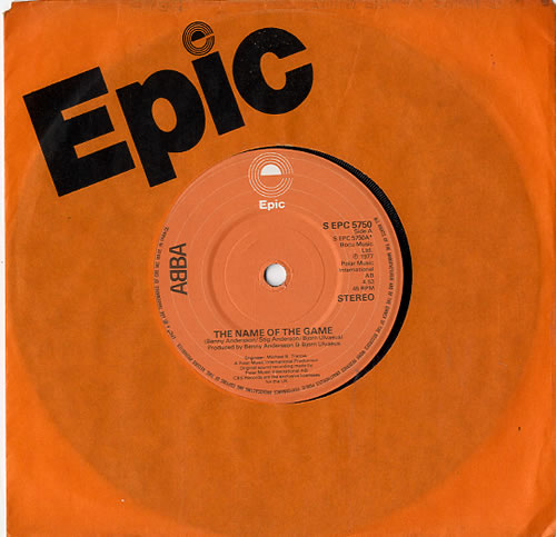 Abba The Name Of The Game - French Press 7" vinyl single (7 inch record / 45) UK ABB07TH610065