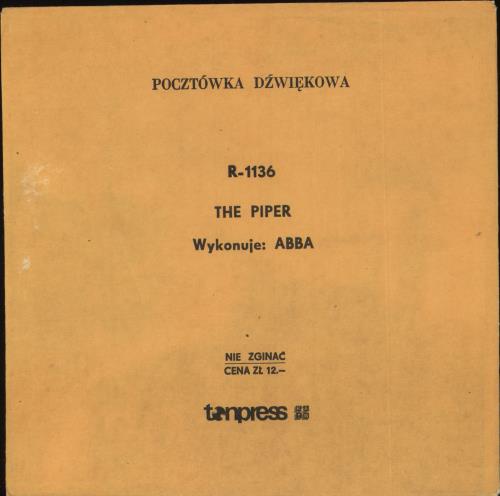 Abba The Piper - Metalworks 7" vinyl single (7 inch record / 45) Polish ABB07TH571564
