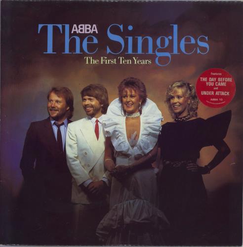 Abba The Singles - The First Ten Years - Stickered - EX 2-LP vinyl record set (Double LP Album) UK ABB2LTH565016