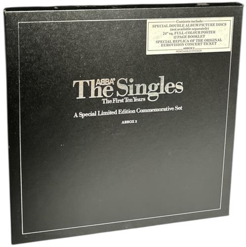 Abba The Singles - The First Ten Years - Stickered Box Vinyl Box Set UK ABBVXTH862962