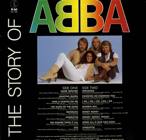 Abba The Story Of Abba vinyl LP album (LP record) Canadian ABBLPTH560692