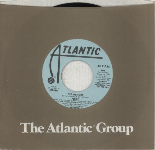 Abba The Visitors 7" vinyl single (7 inch record / 45) US ABB07TH58821