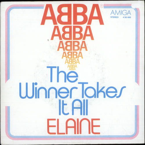 Abba The Winner Takes It All 7" vinyl single (7 inch record / 45) UK ABB07TH68488
