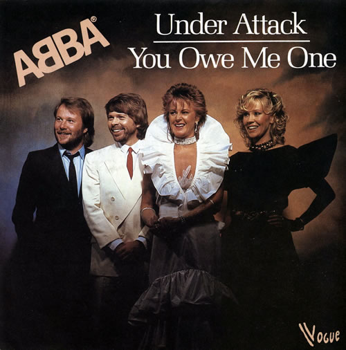 Abba Under Attack 7" vinyl single (7 inch record / 45) French ABB07UN103383
