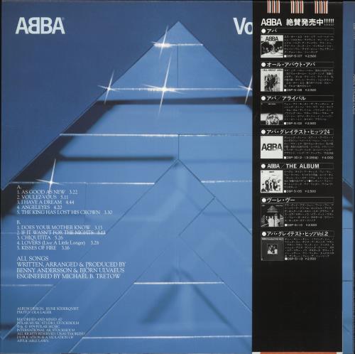 Abba Voulez Vous + Japan Tour obi vinyl LP album (LP record) Japanese ABBLPVO706548